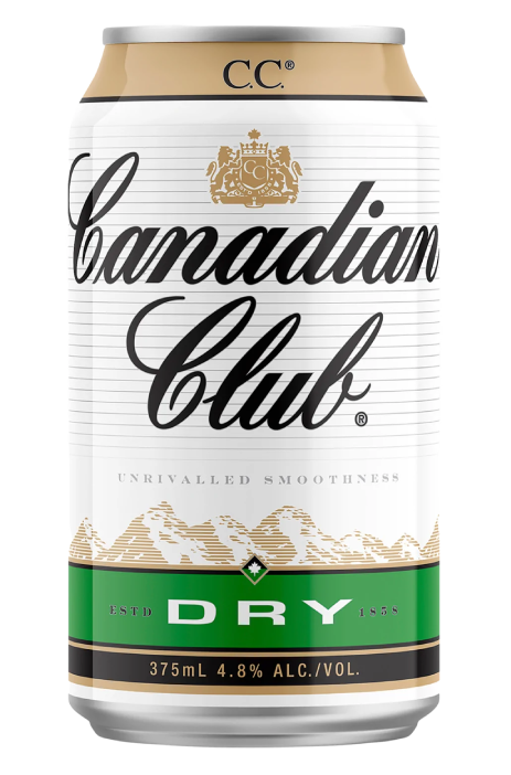 Photo of a can of Canadian Club Dry